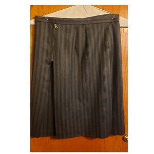 SALVATORE FERRAGAMO Pinstripe Wrap Skirt, Like New